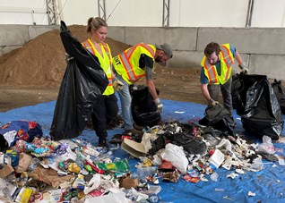 Canadore students audit City’s household waste