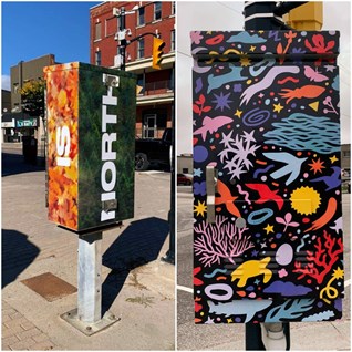 New traffic signal box artworks installed in the Downtown