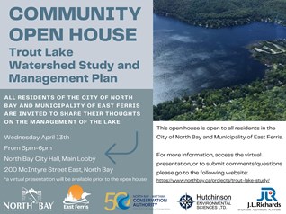 Trout Lake Watershed and Management Plan Open House