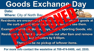 Goods Exchange Day postponed