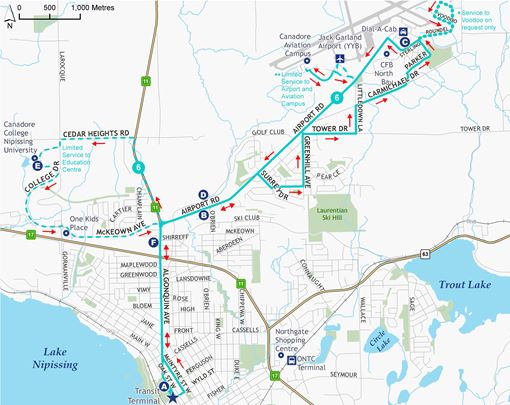 6 Hornell CFB route map