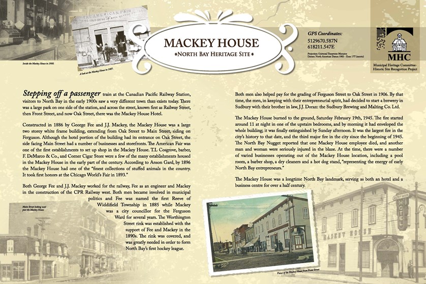 Photo of Mackey House Heritage Site Plaque