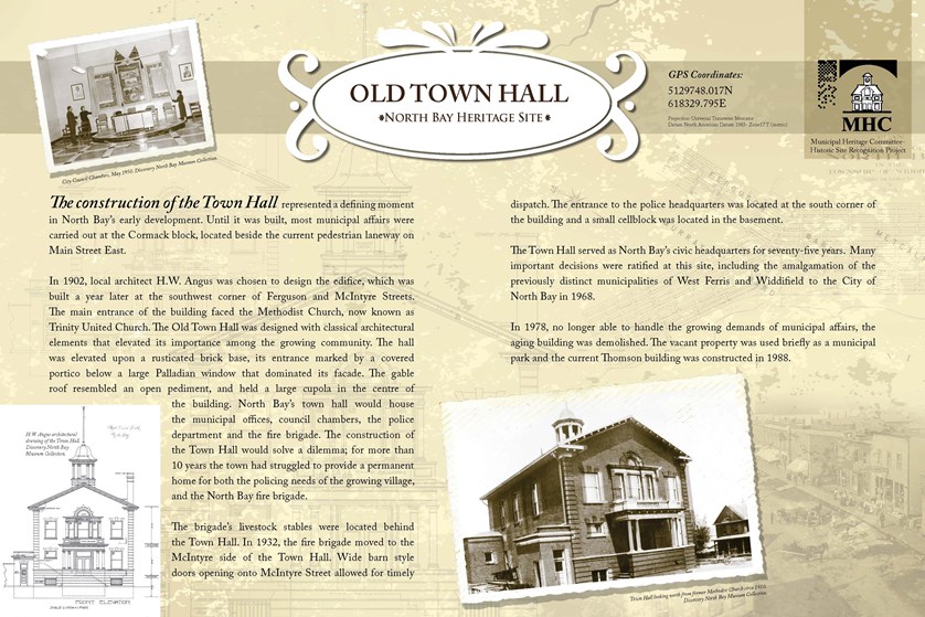 Photo of Old Town Hall Heritage Site Plaque